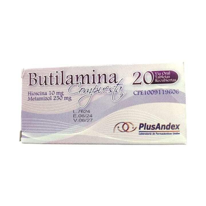 BUTILAMINA COMP 20tab250mg PLUSANDEX   